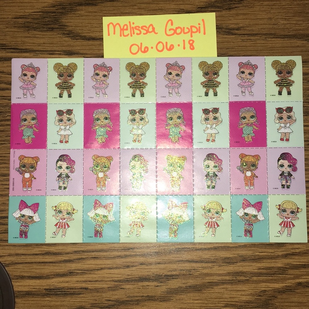 LOL Surprise - 32 Limited Edition Glitter Stickers